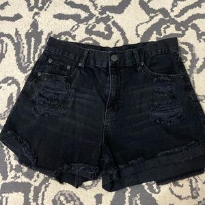 Aeropostale black jean shorts size 12